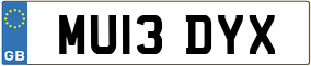 Trailer License Plate